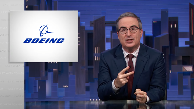 John Oliver Explains How Boeing's Problems Can All Be Traced to Stock Buybacks and Incompetence