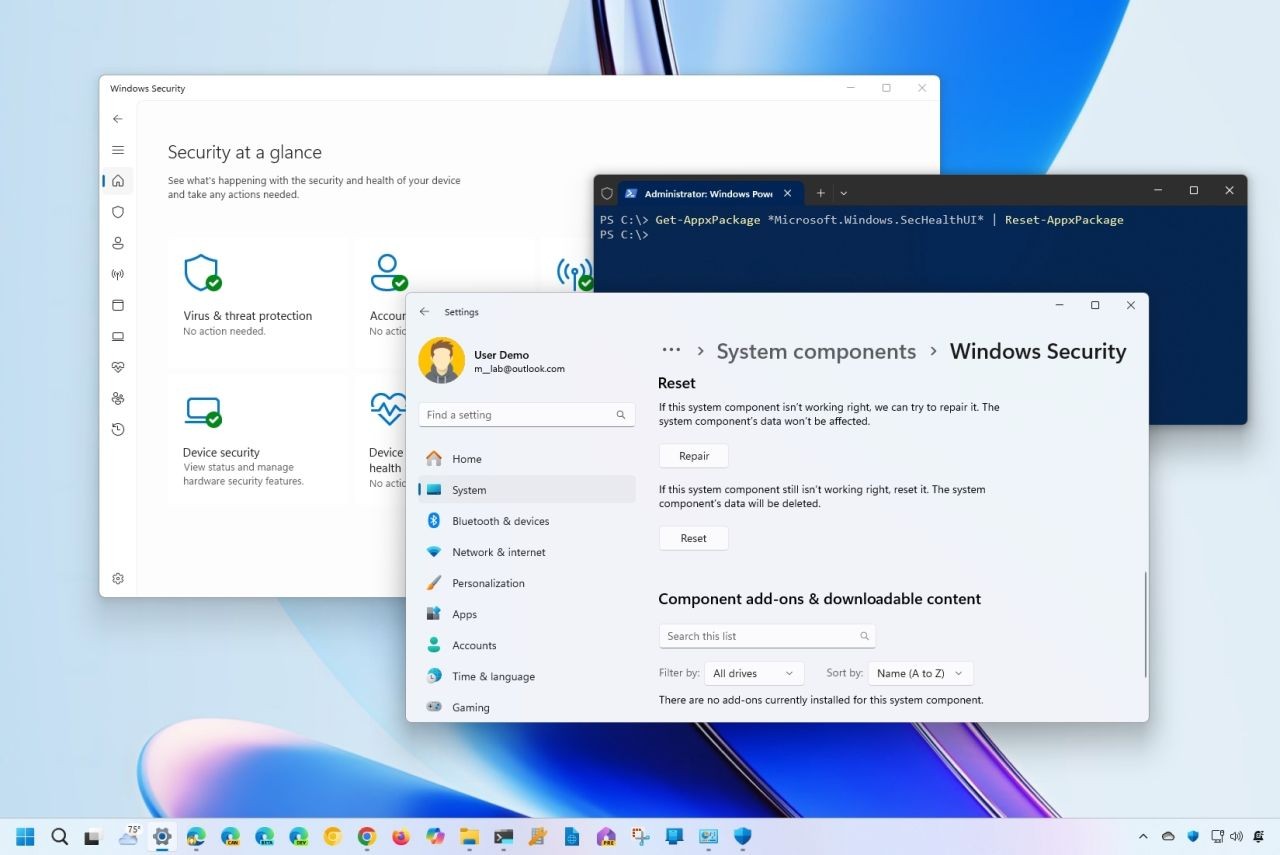 How to reset the Windows Security app to fix problems on Windows 11 and 10