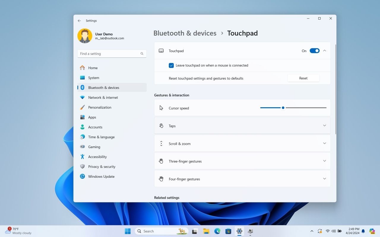 How to fix touchpad disappearing on Windows 11