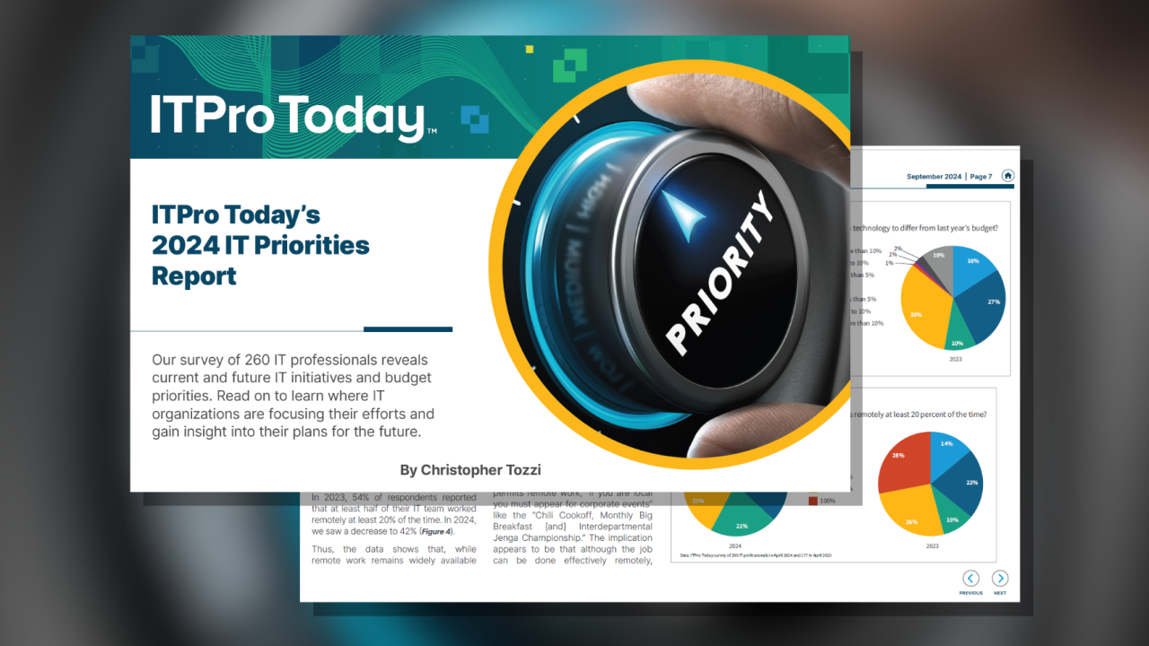 ITPro Today’s 2024 IT Priorities Report