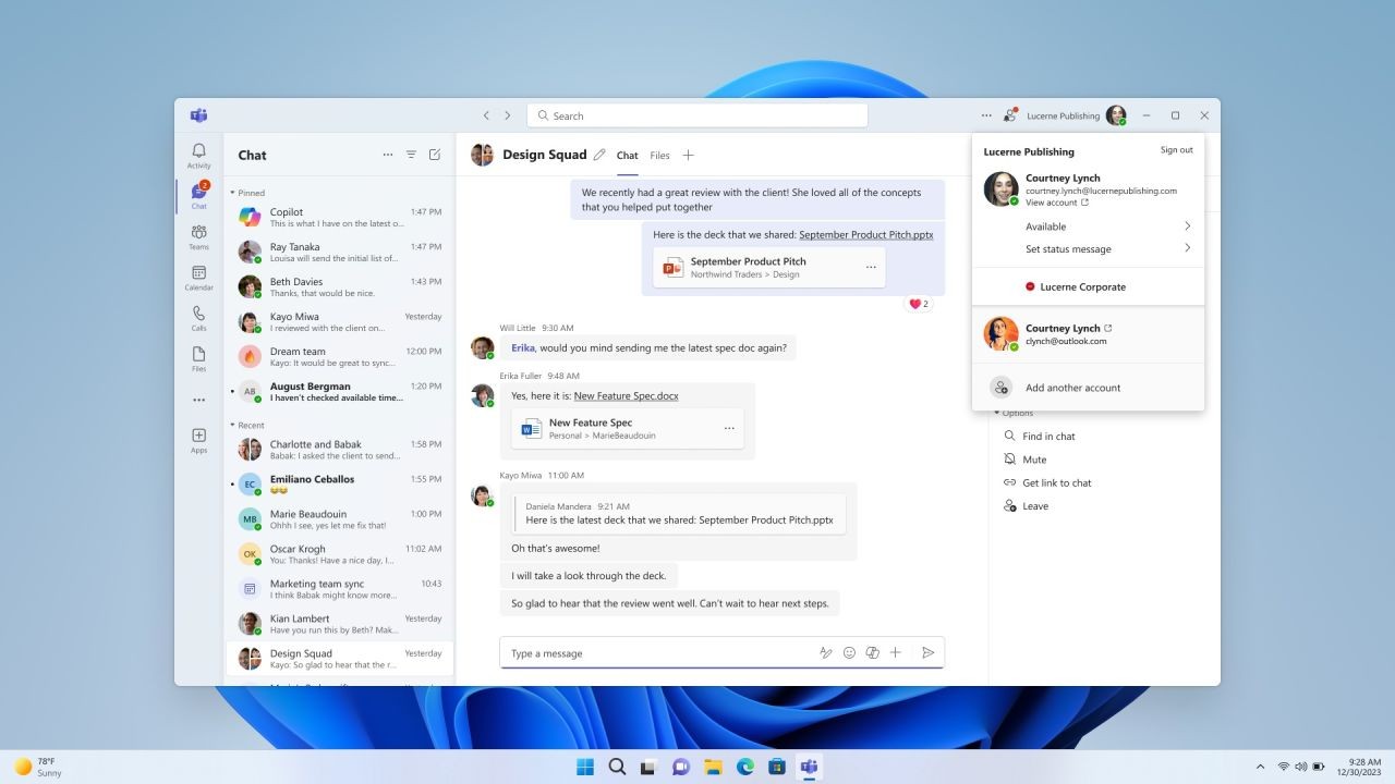 Microsoft unveils unified Teams app for Windows 11 — supports both work and personal accounts