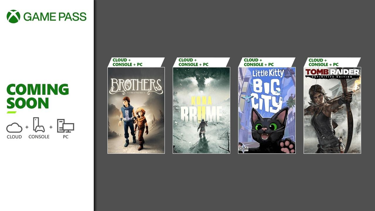 Brothers: A Tale of Two Sons, Little Kitty Big City, and Tomb Raider: Definitive Edition are coming to Xbox Game Pass